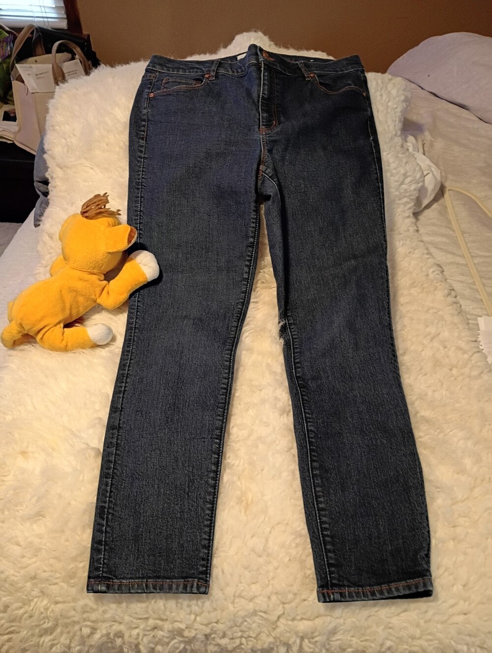 Classic High-Rise Dark Blue Women's Jeans Anne Taylor